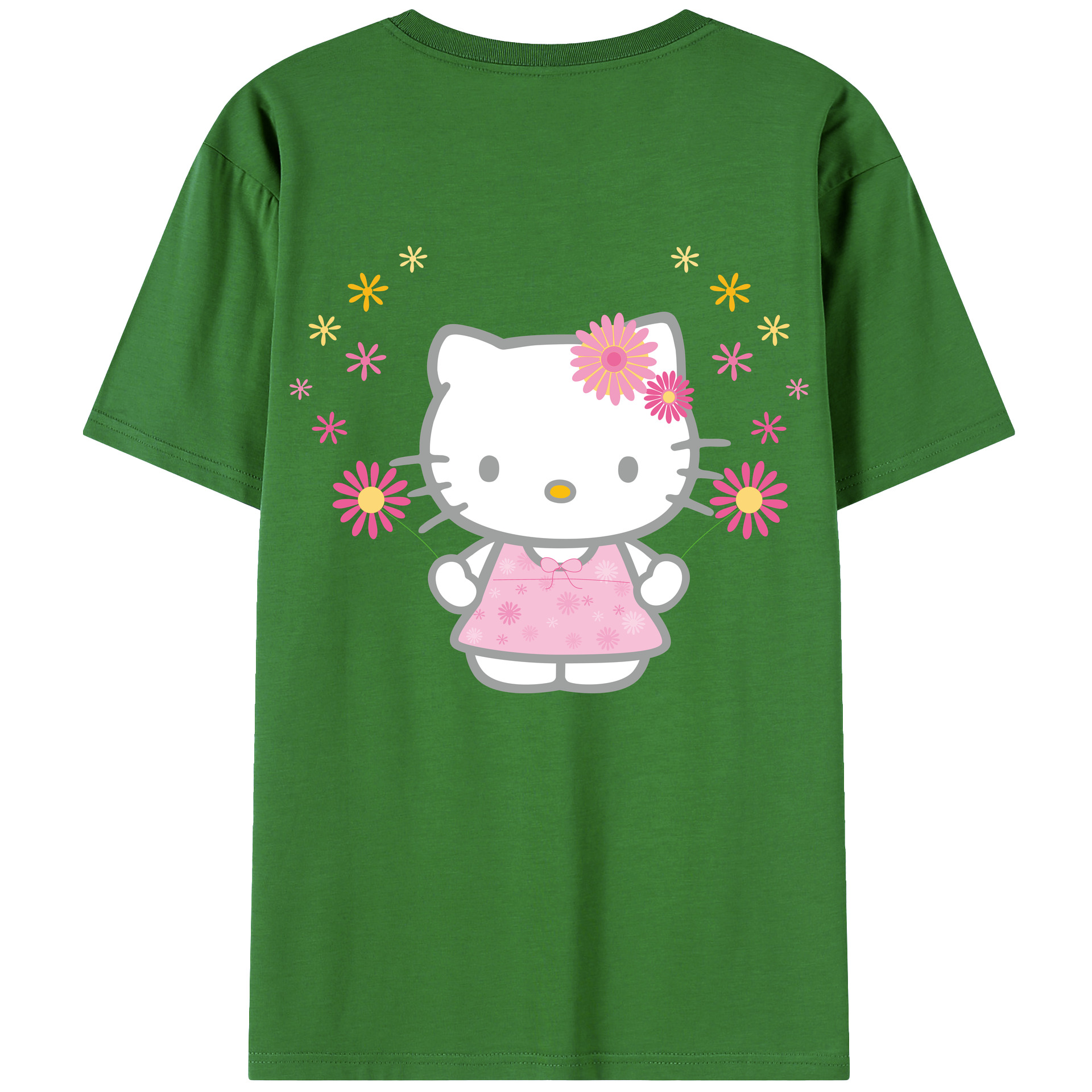 （画像用） Hello Kitty ハローキティ レディース半袖Tシャツ(バックプリント)